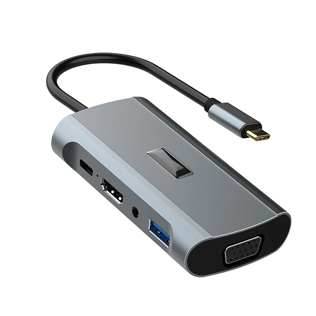 Оптовая продажа женское бельё 8 в 1 Type-C адаптер USB-C концентратор 4K 30 Гц конвертер Кабель naar Ethernet 3 0 USB C VGA док-станция Usb для