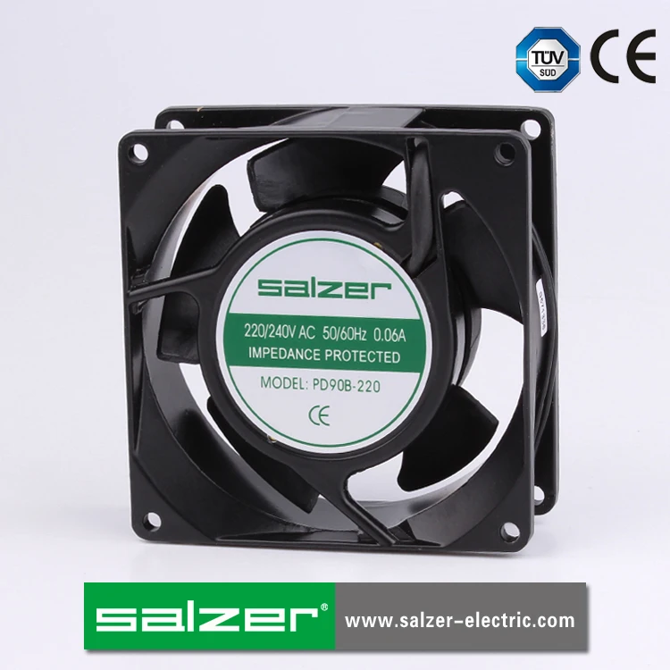 SALZER PD90B-220 AC AXIAL FAN 92X92X25MM BALL BEARING  TUV CE