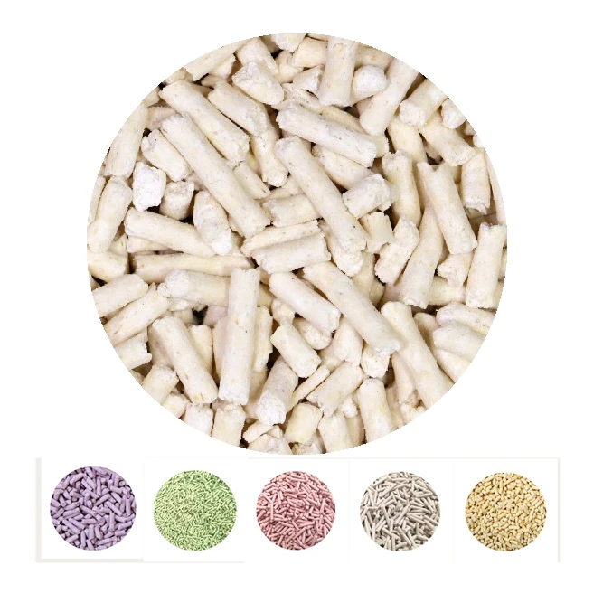 Most Sold Wholesale Natural Free Sample 2-3mm Tofu Cat Litter by China Pet Supplies