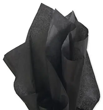 Customers 480 sheets bulk black tissue paper gift wrapping paper roll tissue paper