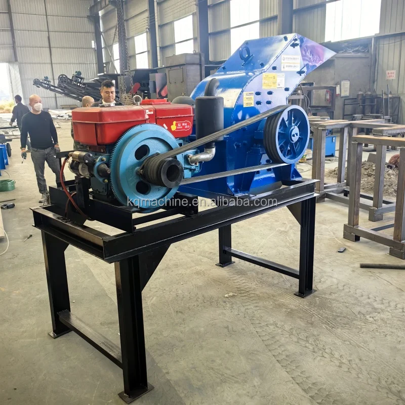 Low price Small Mobile Hammer Crusher With Conveyor Belt PC200*300 PC400*600 Stone Hammer Crusher