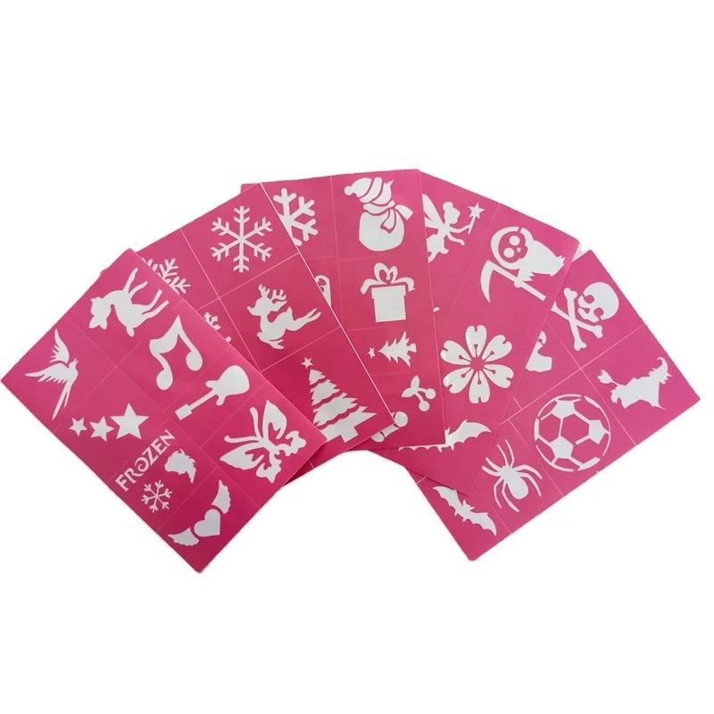 Adhesive reusable art stencil Face Stencils Body Painting