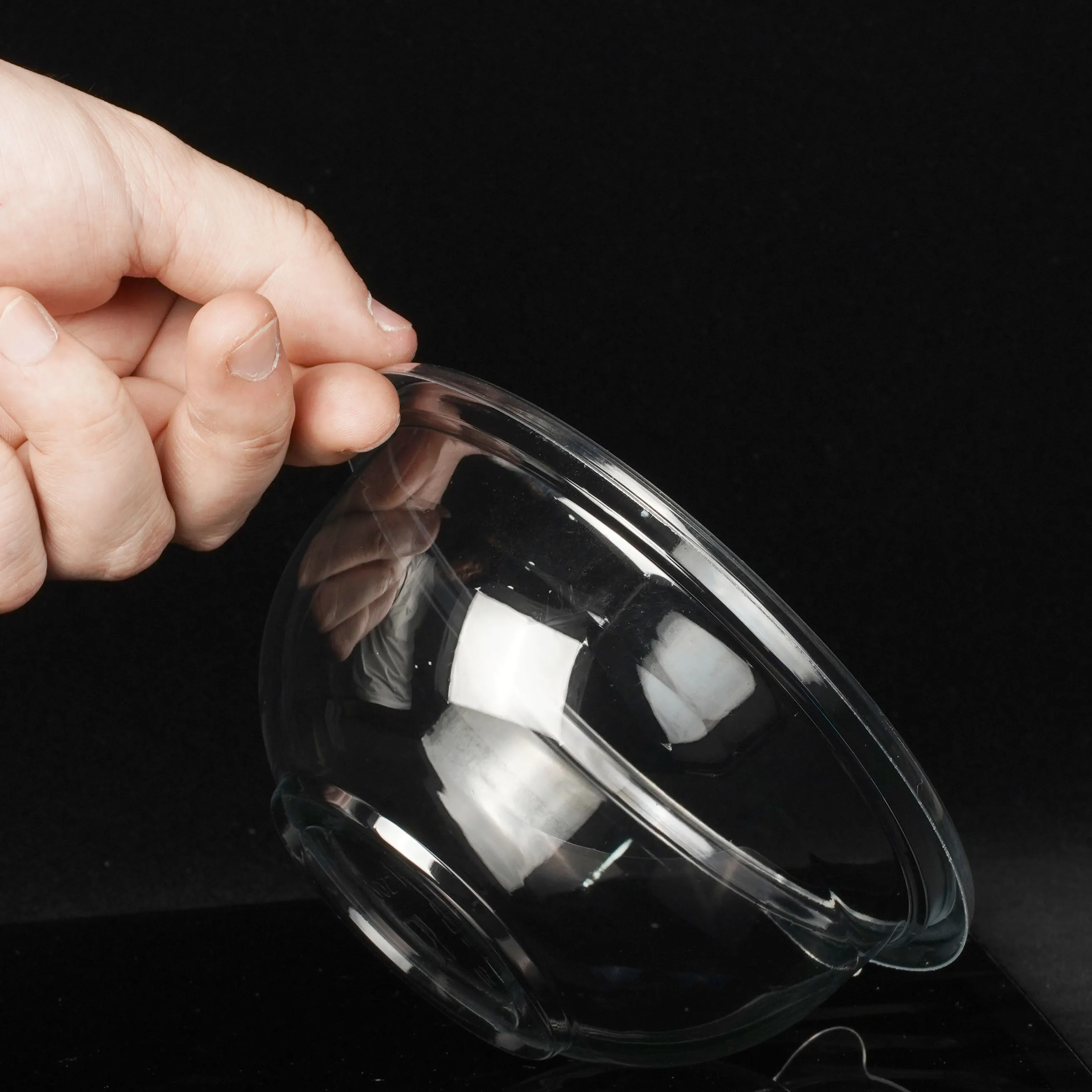 Wholesale Disposable Transparent Round Clear 16oz Plastic PET Large Salad Bowl With Lid/