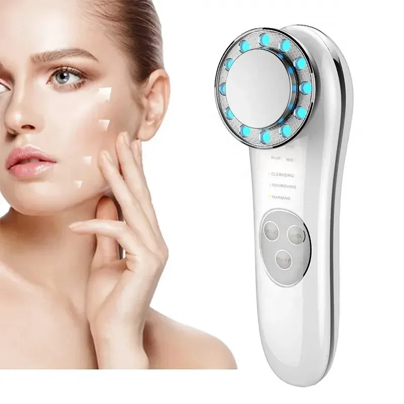 New Beauty Trend  7 in 1 Micro Current Lifting Facial Whitening Massager Anti-Aging Skin Tightening Face Cleaner Machine