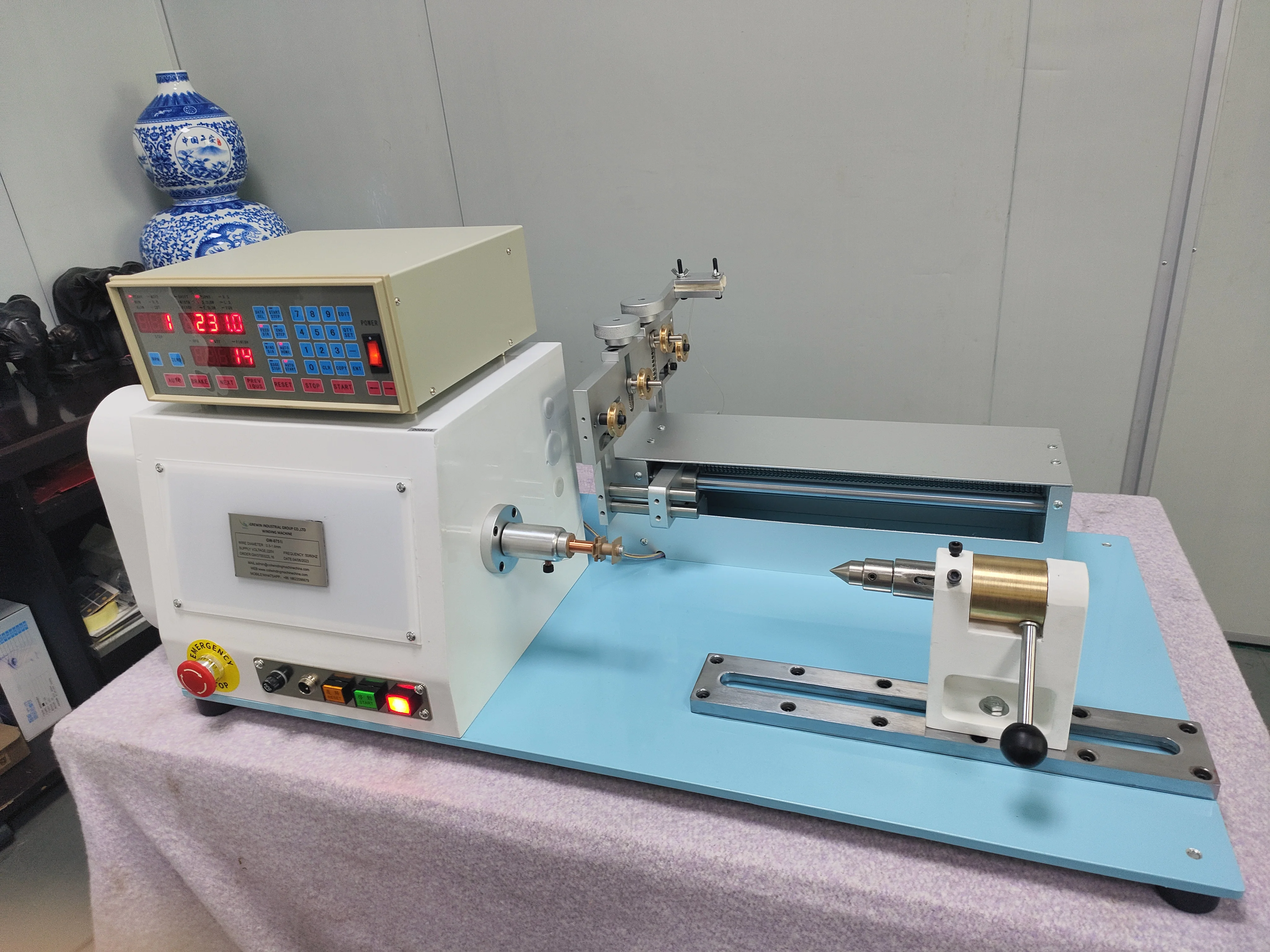 Hot Sale Automatic 4-Phase Stepping Motor Cnc Controller 1.6mm Copper Wire Spool Voice Coil Manual Winding Machine for Winding