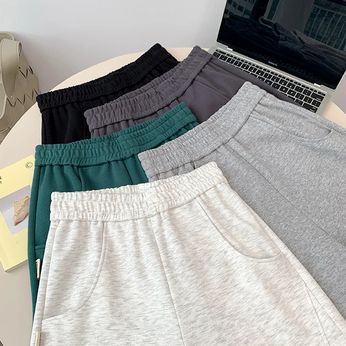 Custom Cotton Sweatpants Female Joggers Oversized Streetwear baggy Blank Flare Pants Women Trousers