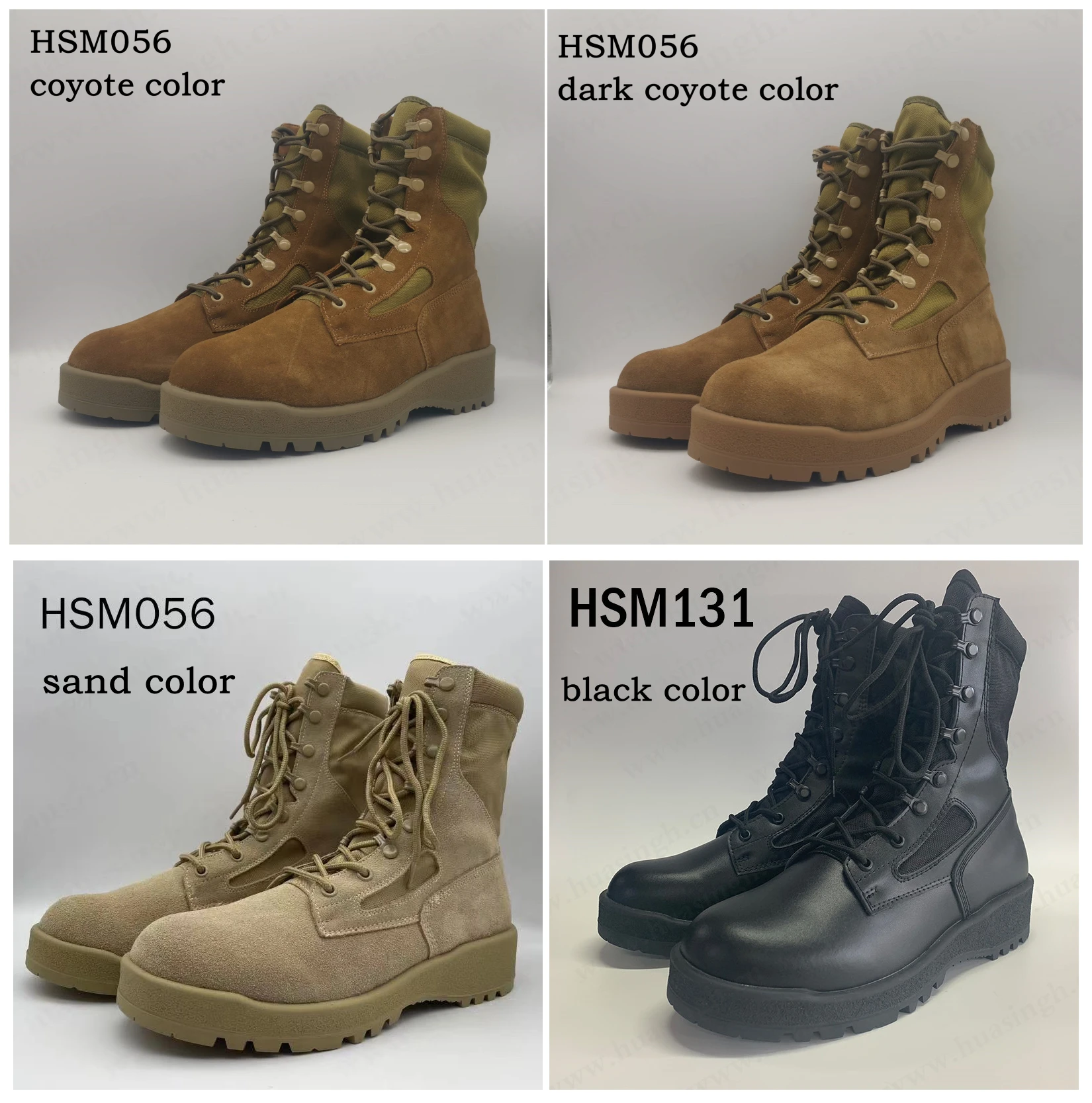XC,factory supply suede leather+nylon fabric upper combat boots rip resistant anti-shock men tactical boots for retail HSM056