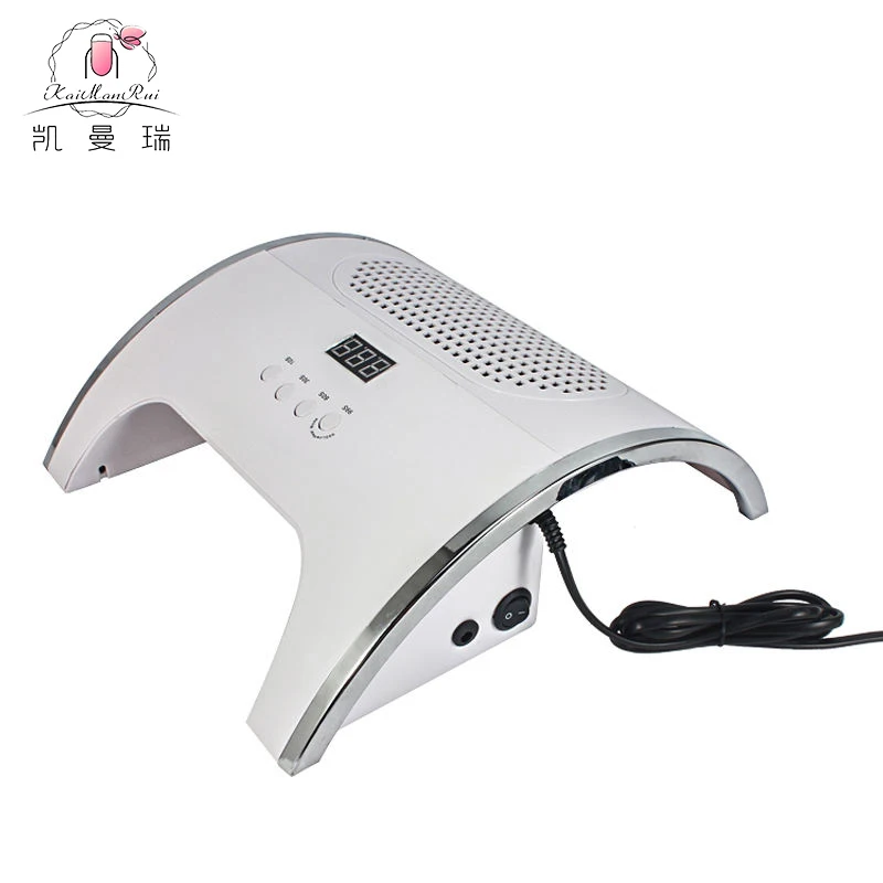 KaiManRui Top selling Dust Collector Manicure Tool Vacuum Cleaner Automatic Sensor 80W UV LED nail Lamp