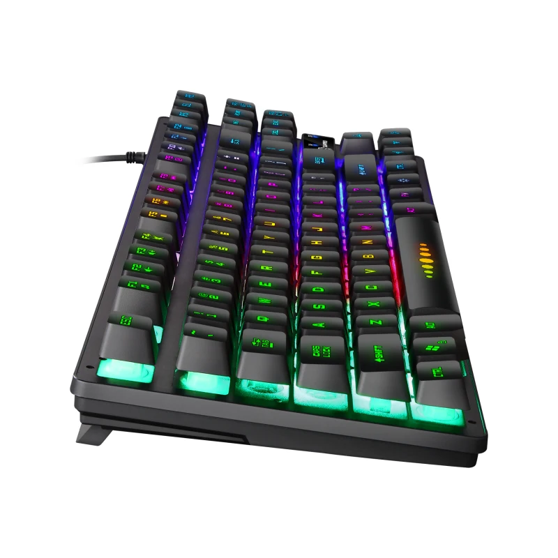 New GK10 RGB mechanical Feeling Keyboard Wired Backlight USB Computer Accessories Colorful 104 Keys Game Keyboard