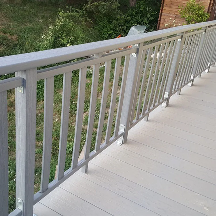 Recycled HDPE Faux Wood Plastic Rails And Post For Outdoor Decking Rails