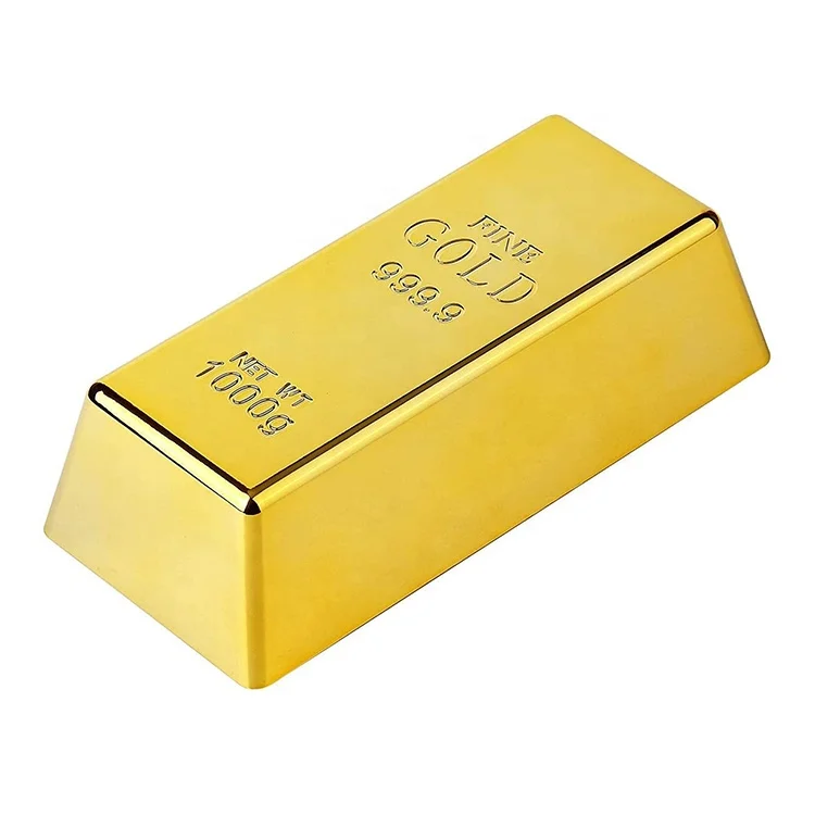 Custom Plastic 20 ounce Weight Gold Bullion Bars 24k