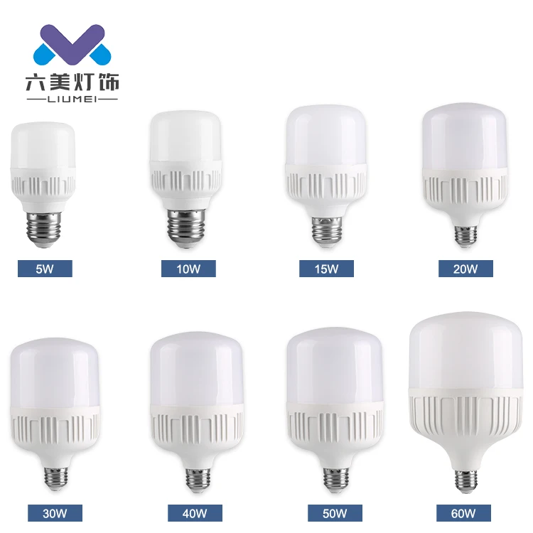 Nice quality Ce Rohs energy Saver Aluminum 5w 10w 15w 20w 30w 40w 50w 60w E27 B22 led bulb lighting