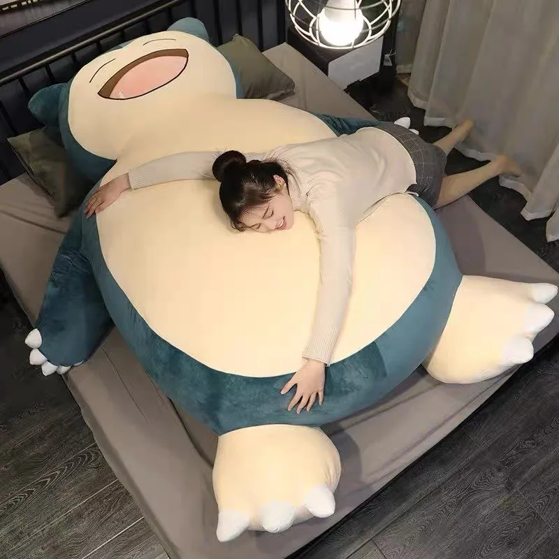 200CM Gigant Snorlax Anime Pillow Plush Skin Large Size Bean Bag Peluche Bed Unstuffed Skin Skin Only  With Zipper