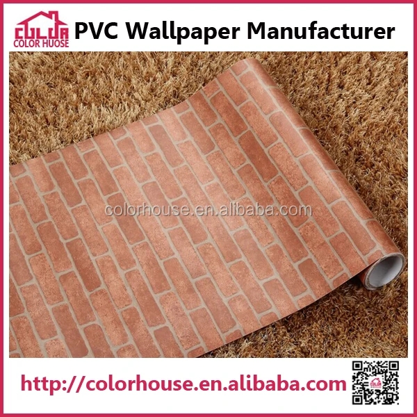 Wallpaper for Home Decorative PVC Self Adhesive Brick Design Wall Paper Acrylic Adhesive Glue Brick Effect CLASSIC Colorhouse