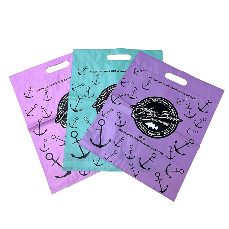 Custom Mailing Bags for Clothes Boutique Matte color Nude Beige Shipping Package Mailer Bag Thank you Poly Mailers handle