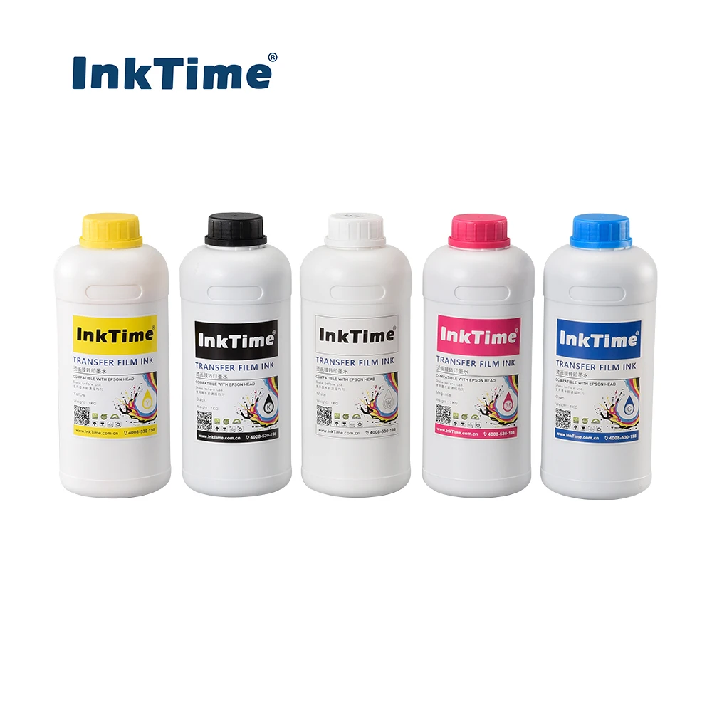 New Product Premium CMYK+W Color Heat Transfer PET Film Digital Dtf Inkjet Printer Printing Water-based Pigment Ink