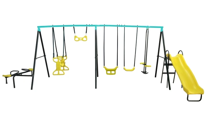 outdoor swing and slide for kids