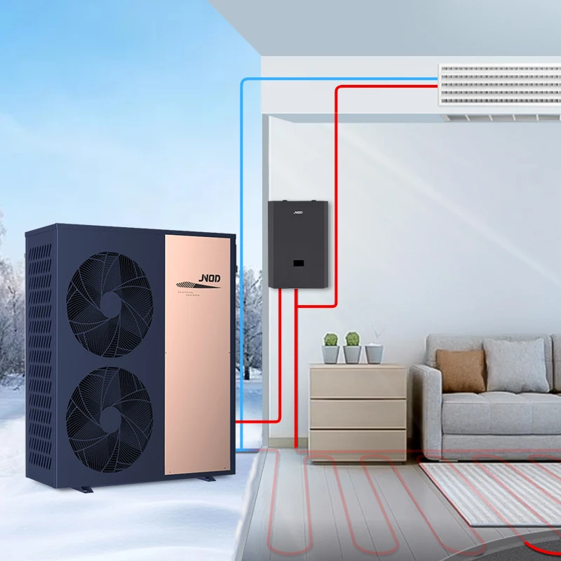 22kw трехфазный корпус центральный обогрев и охлаждение воздуха моноблок R32 тепловой насос