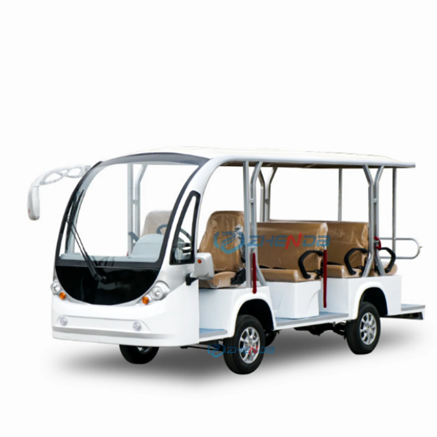 Wholesale Cheap Price Electric Sightseeing Bus Tourist Roadster Car Customized Outdoor Classic Travel City Shuttle Bus for Sale