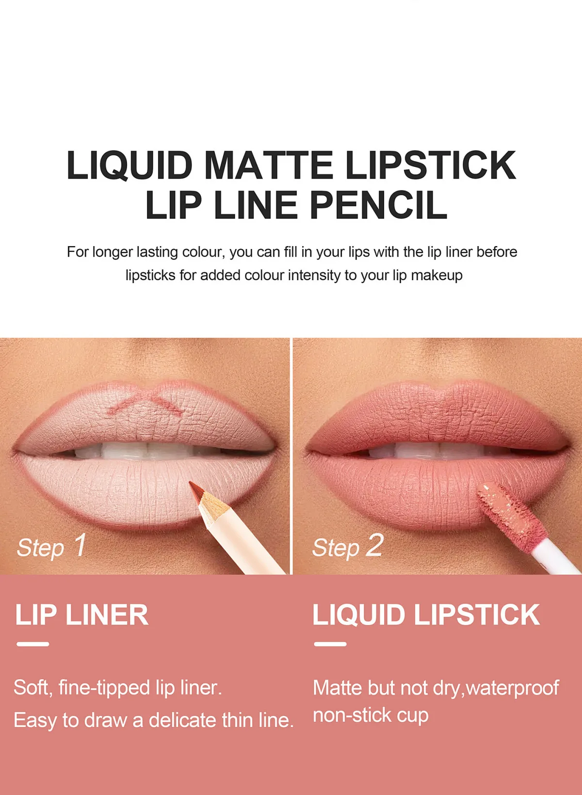 Wooden Lip Liner Pencil Wholesale Plumping Lip Liner Custom Logo Pigmented Waterproof Lipliner