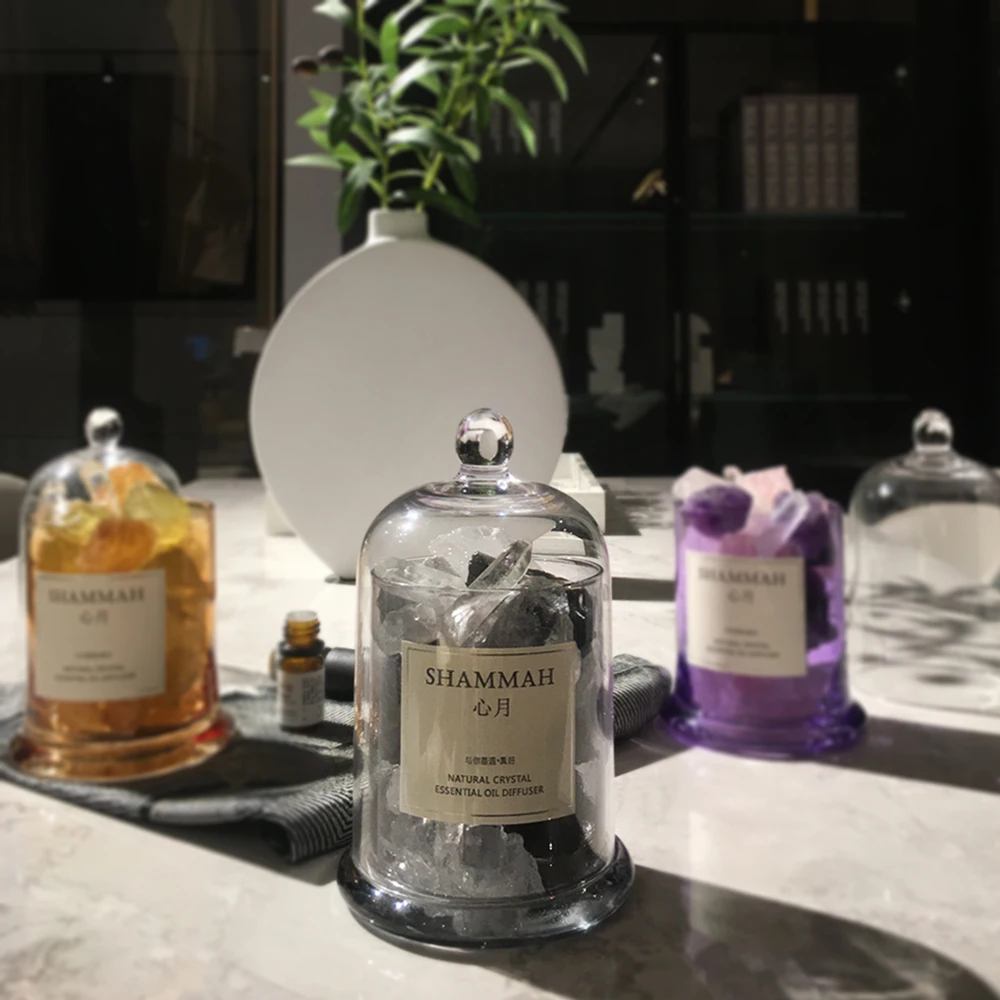 Home Decor Crystal Stone Essential Oil Aromatherapy Diffuser  Healing stone Crystal oil essential diffuser