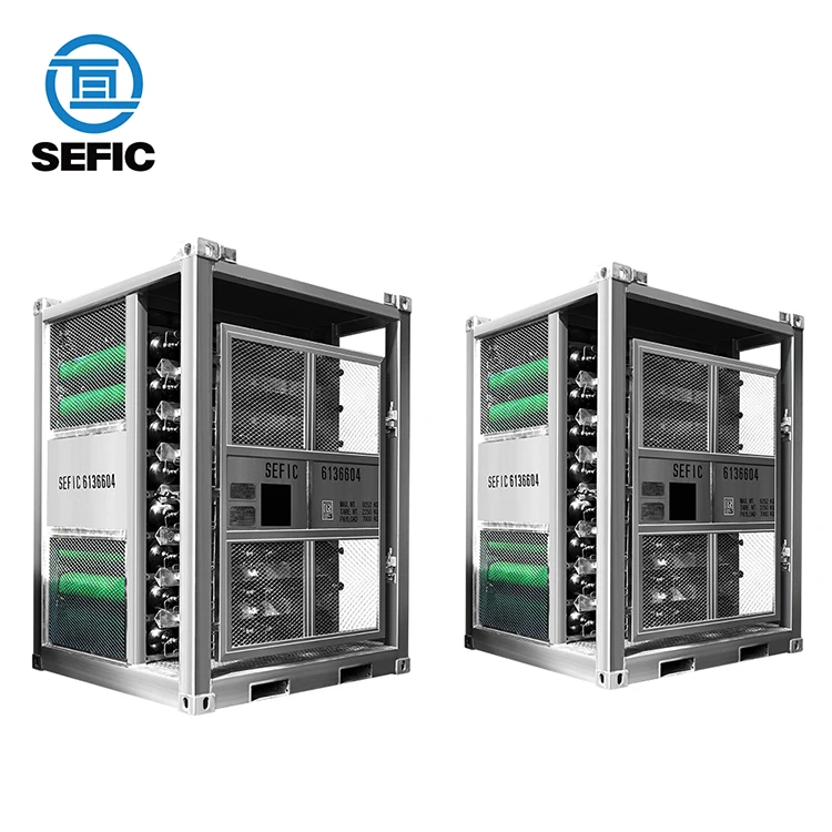 New 8x8 64units DNV 2.7-1 Gas Cylinder Rack Stainless Steel Material Offshore Gas Cylinder Rack