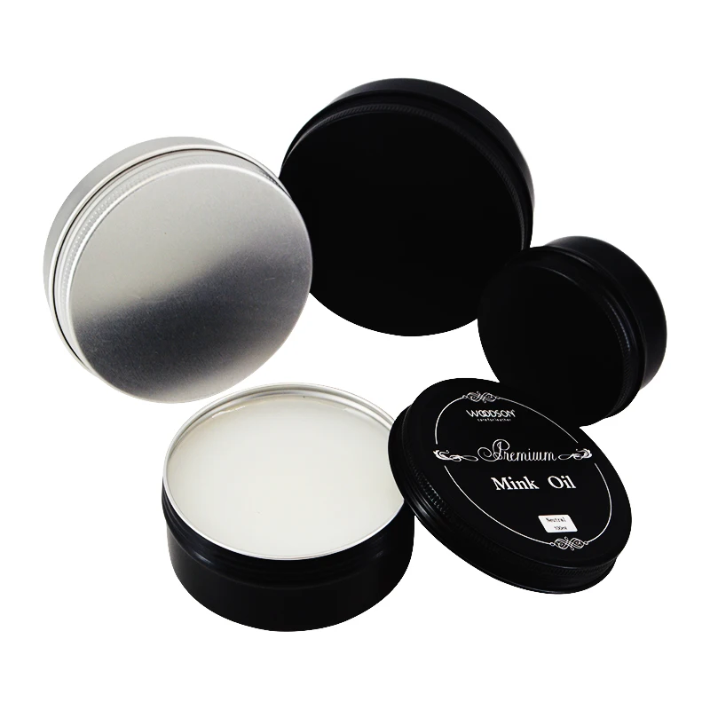 Woodson Mink Oil Tin Can Shoe Care Conditioner Waterproof Soften Repair Cream Mink Oil For Leather