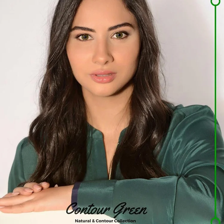 Hot Sale High Quality Natural Sterile Green Colour Eye Contact Lenses