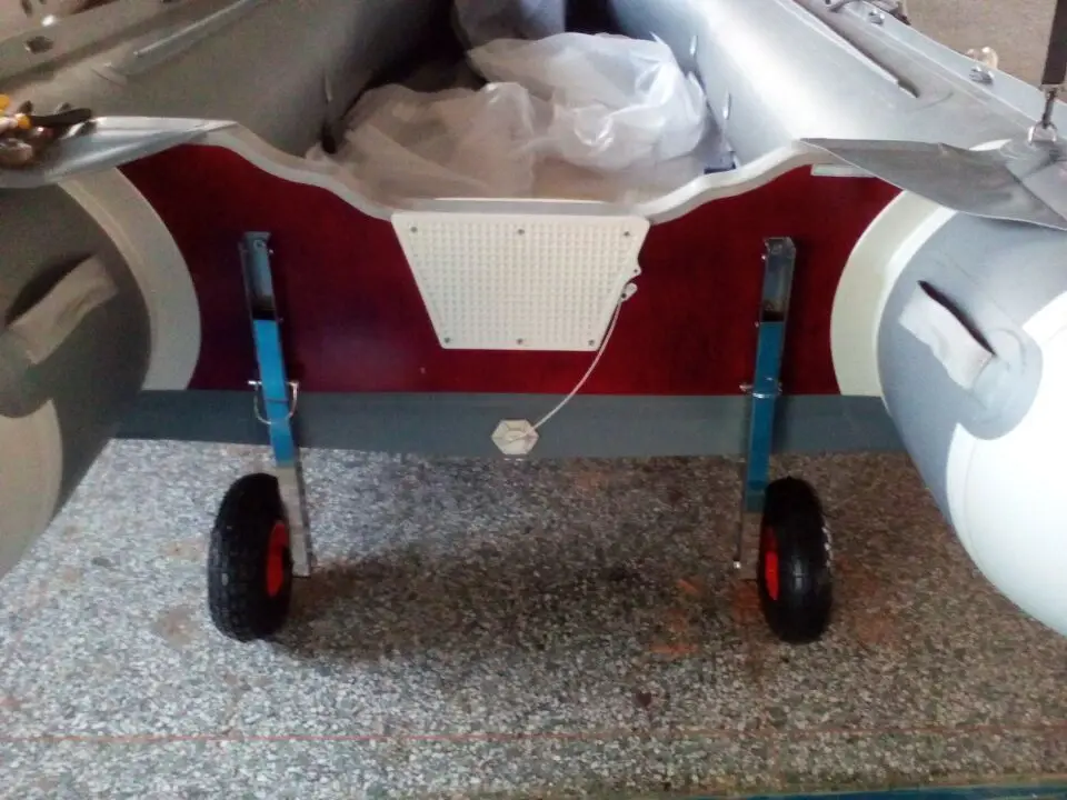 C-образный надувной прицеп рама из нержавеющей стали с колесами