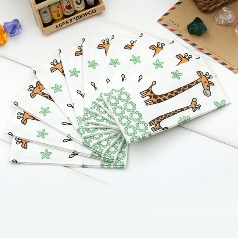 Wholesale Customized Embossed Pillow Type Low MOQ Colorful Printed Wedding Paper Facial Tissue