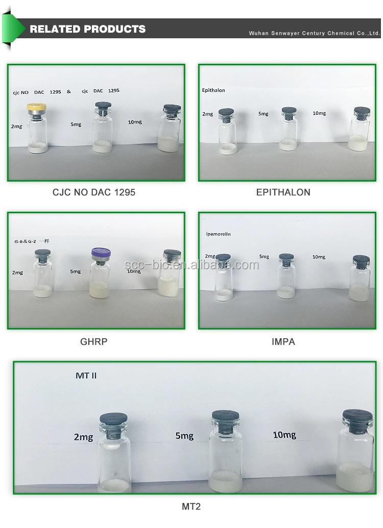 
Customize label 100% pure natur epitalon n-acetyl epitalon CAS 307297-39-8 10mg epithalon epitalon peptide 