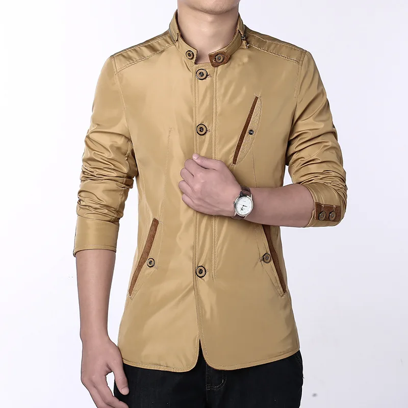 
Custom Logo 2021Spring and Autumn Outdoor Coat side seam sidekick slim fit youth cotton ripped leisure zipper in stock jacket 