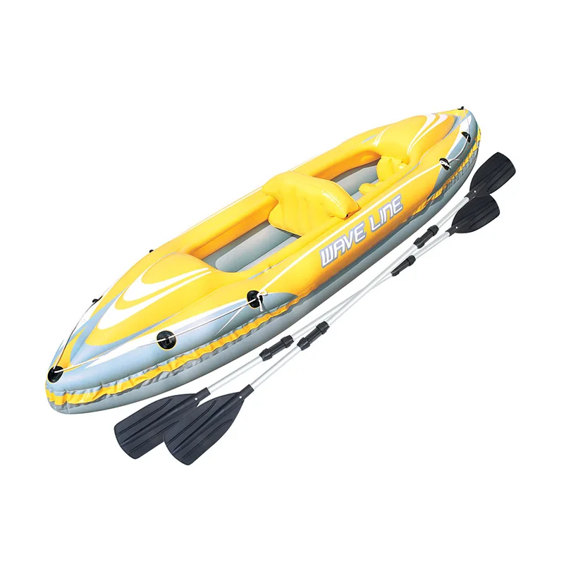Bestway 65020 Quick Inflation Wave Line Set 2 Person Inflatable Kayak