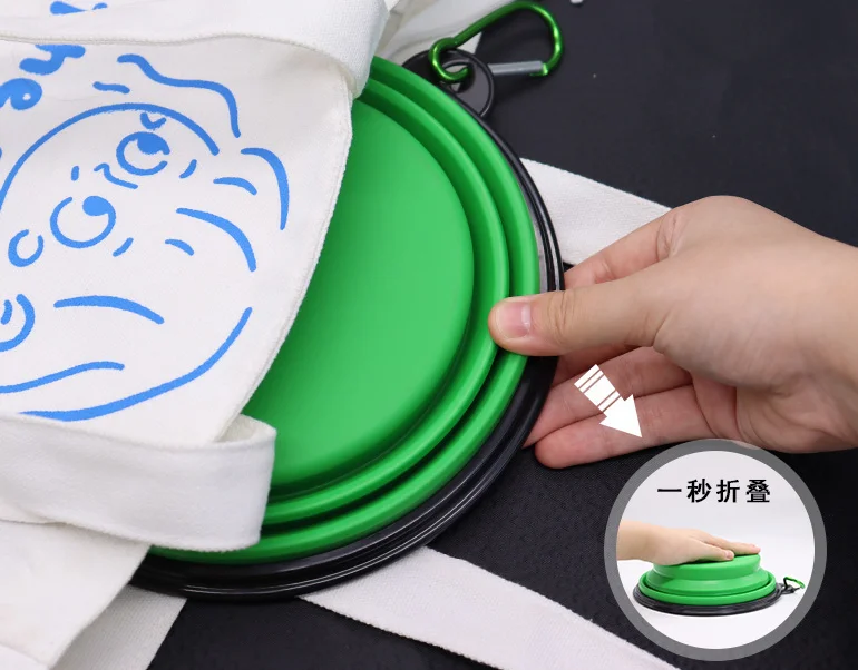 350ML Collapsible Dog Bowl Feeder Pet Dish Feeding Portable Water Travel Pop Up Walking Food Outdoor Travel Walking Camping