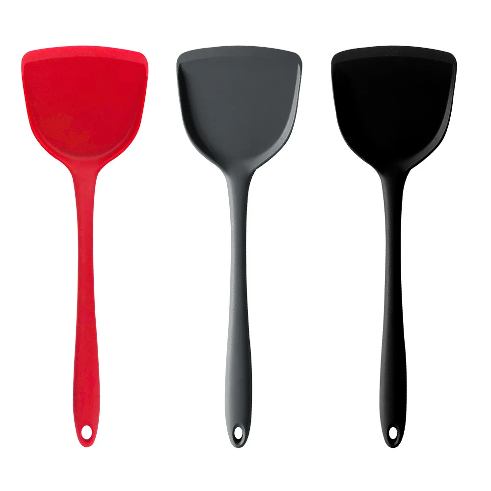 Silicone kitchenware thickening non-stick cooking spatula heat-resistant non-stick food-grade kitchen silicone cooking spatula