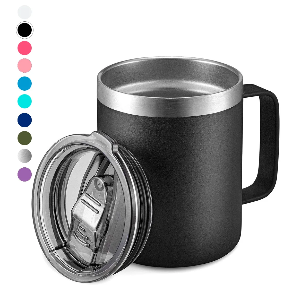 Outdoor reusable modern double wall insulated tumbler travel sublimation stainless steel thermal coffee mug with LID