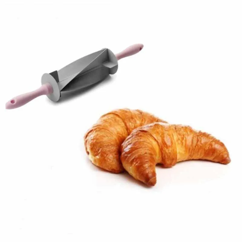 Plastic cake croissant bread wheel knife baking tool kitchen non-stick cutter cake dough rolling pin