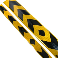 yellow black arrow printing high visibility truck car vehicle reflective safety warning sticker