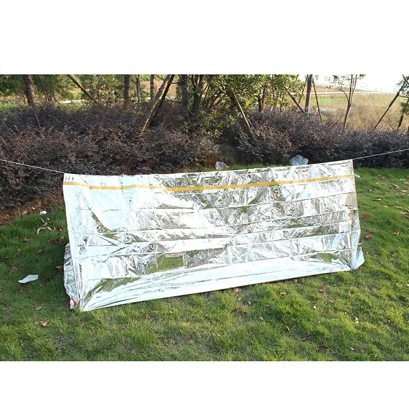 Emergency Camping Canvas Tent Emergency Tube Tents Lightweight Compact Rescue Large Foil Emergency Survival Shelter for Camping