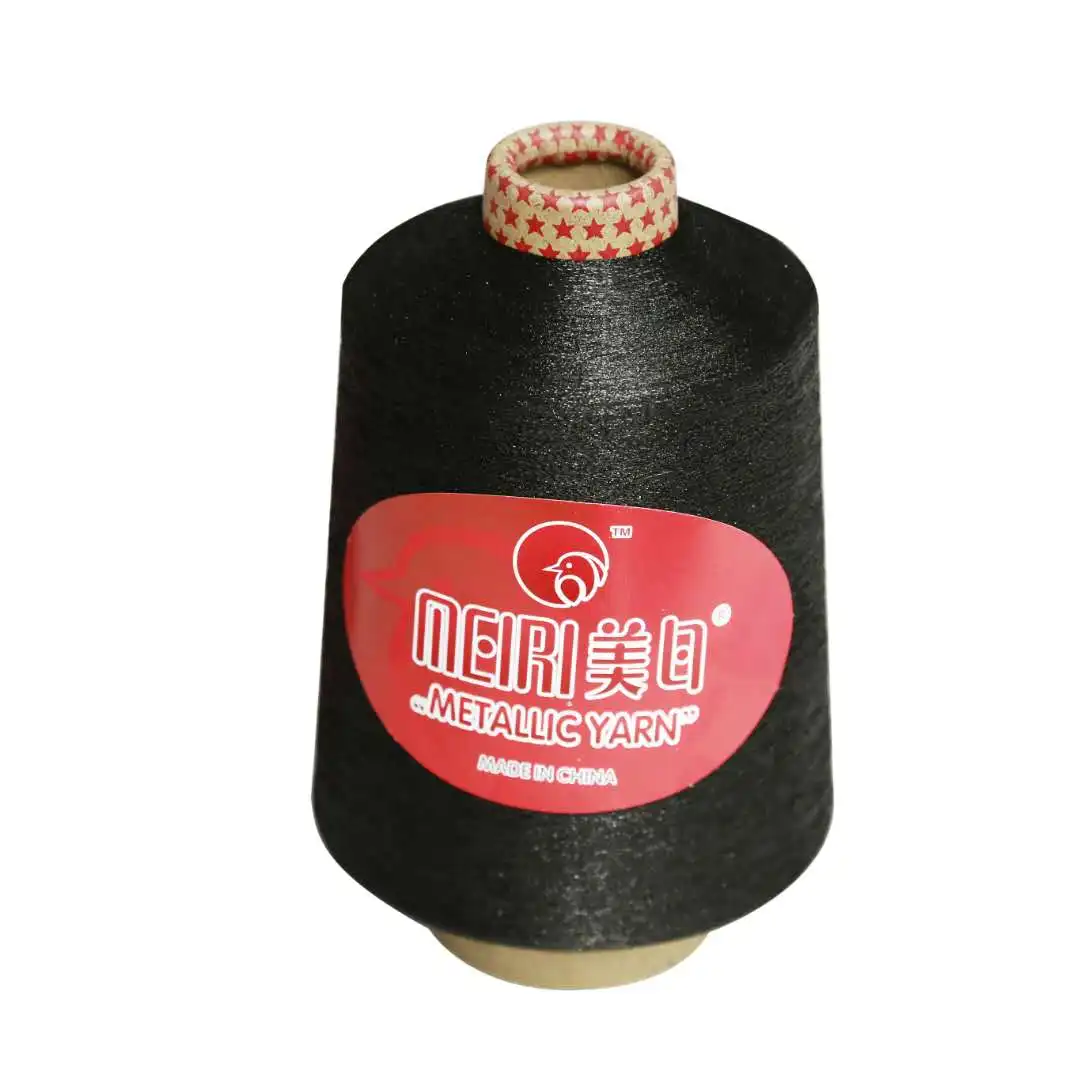 
High-strength China-made gold and silver thread polyester metallic glitter yarn 