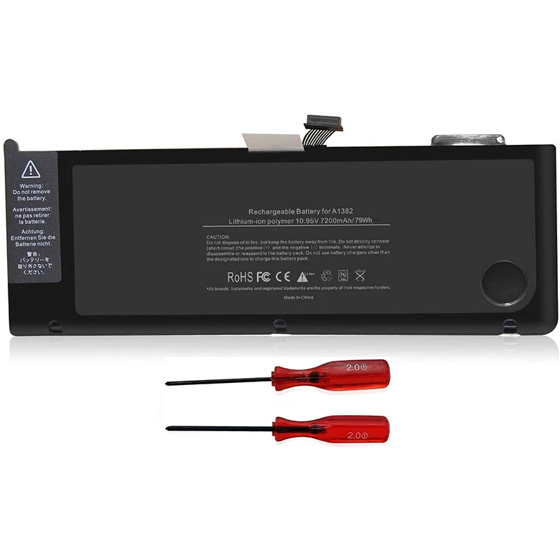 Replacement A1382 Laptop Battery for Mac book pro 15 Inch Early Late 2011 Mid 2012 Mac book battery
