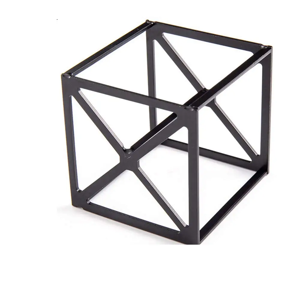 Стойка для сушки косметических инструментов, металлическая подставка для порошков и яиц, стойка для сушки косметических принадлежностей, черный куб