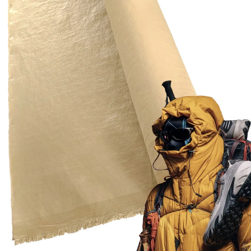 Manufacturer Custom Skiwear Fabric Recycled Nylon Crinkle Taslan Fabric TPU Coated 10K/5K Breathable