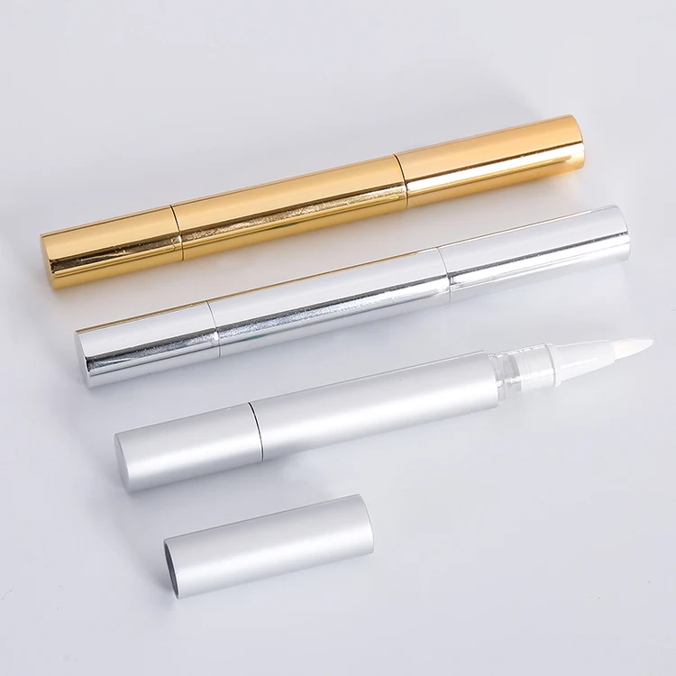 Lip gloss cosmetic pen lip gloss tube container with aluminum Shell Cosmetic Tube