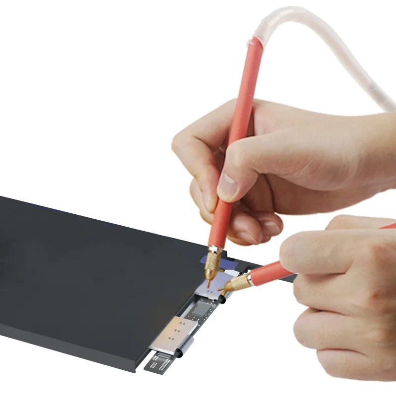 801A 18650 Battery Pulse Spot Welding Machine Hd Digital Display Portable Capacitor Spot Welder with Mobile Phone Weld Fixture