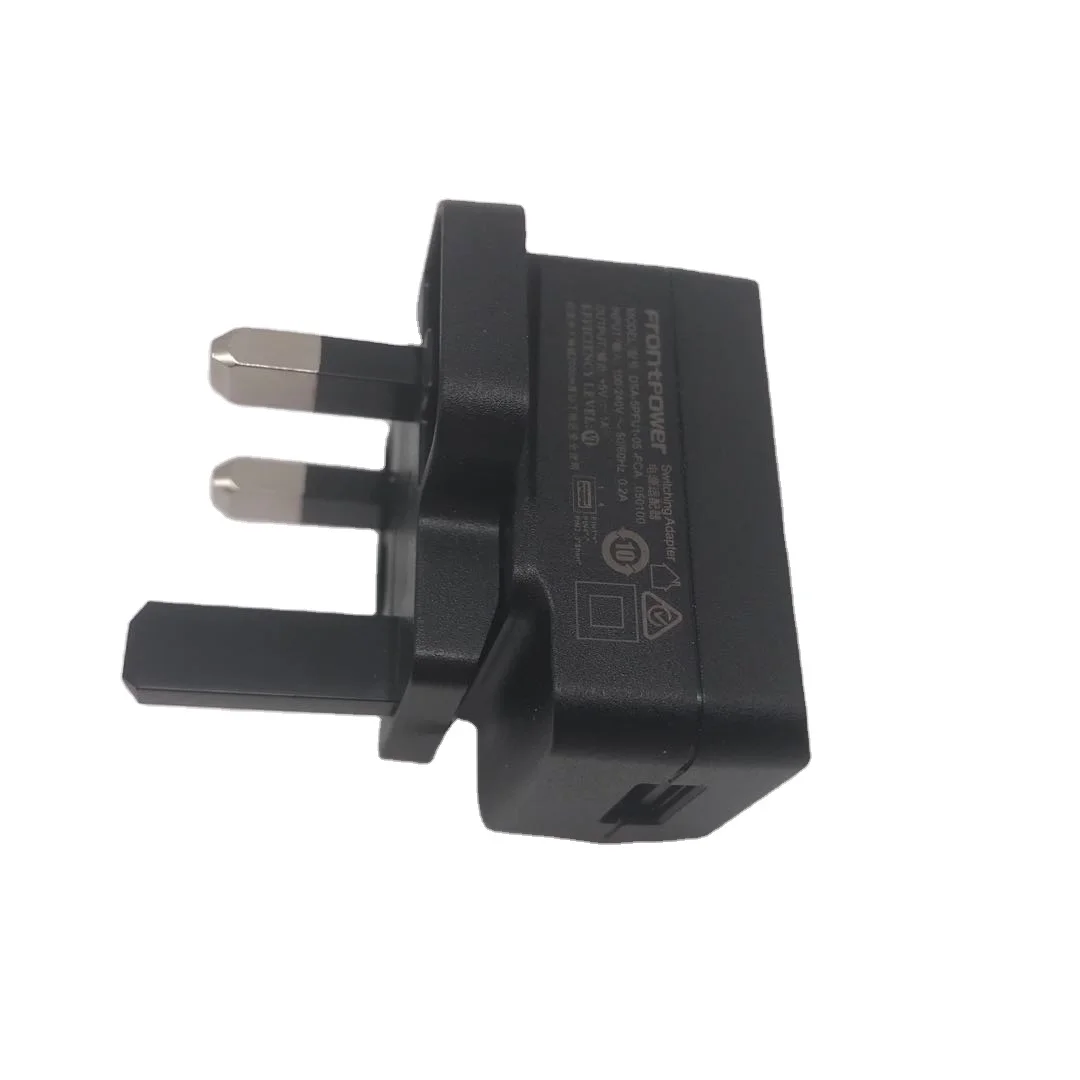 PSB Сертифицированный 5V1A USB адаптер питания зарядное устройство с вилкой Сингапура для бытовой