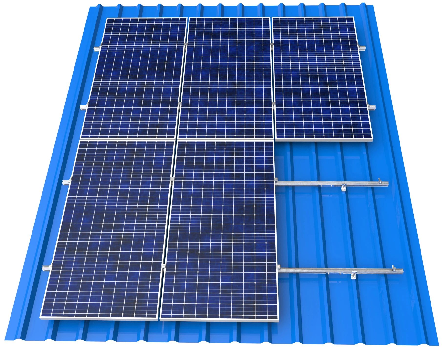 Easy Install Solar Panel Mounting Bracket Metal Roof Solar L Feet Roof Bracket Manufacturer Origin