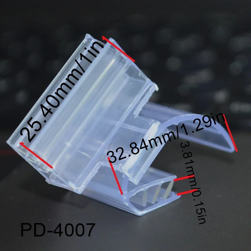 Multi-Position Fast Gripz II transparent plastic pvc shelf price label holder supermarket Sign Label Holder