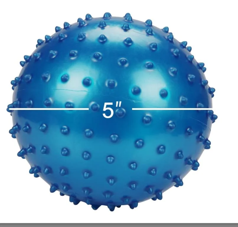 5 inches custom logo pvc inflatable message ball knobby ball for promotional