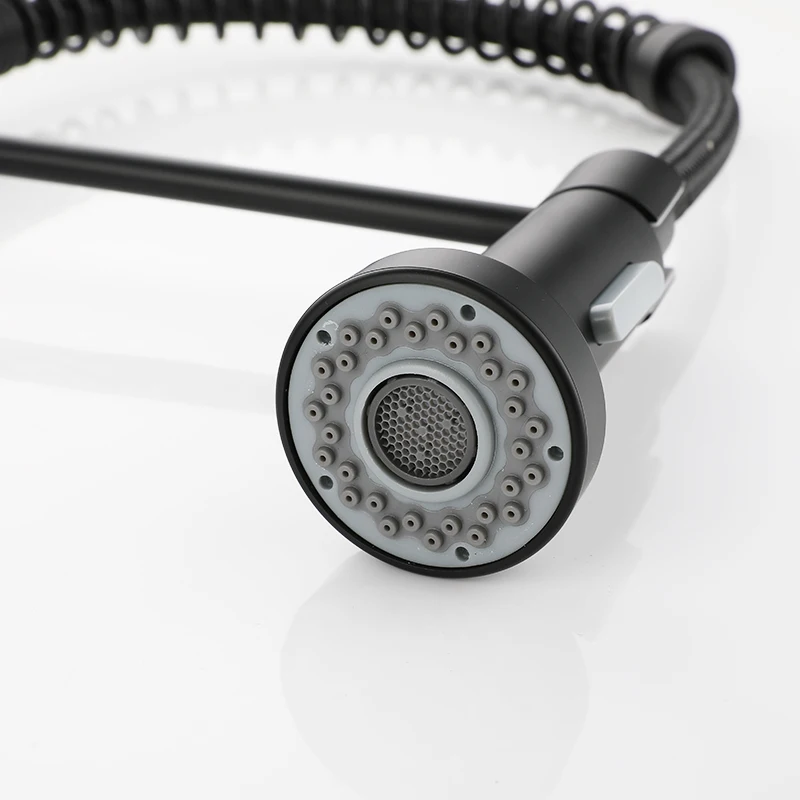 Matte Black Kitchen Faucet Deck Mounted Mixer Tap 360 Degree Rotation Stream Sprayer Nozzle hot cold spring Kitchen Sink Taps